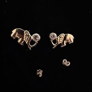 “New elegant genuine gold earrings 💛✨14 kt gold
